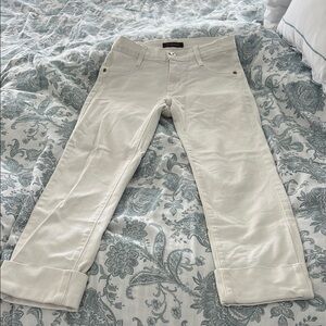 James Cori Women's White capri Jeans 26